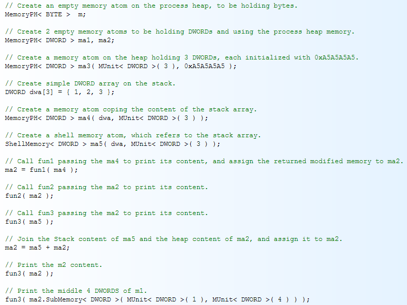 Atomic Memory Model Screenshot